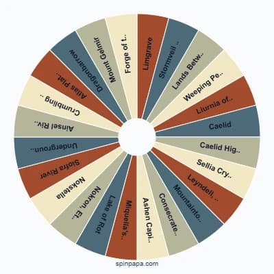 Elden Ring Locations Picker Wheel