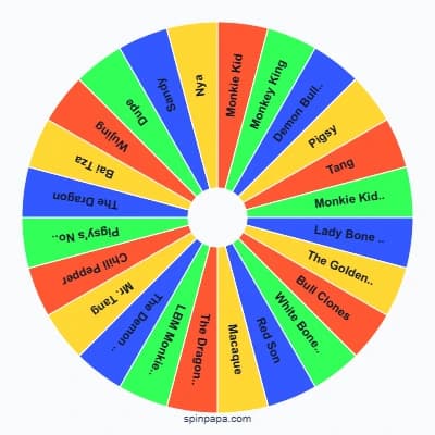 LEGO Monkie Kid Character Guide Picker Wheel